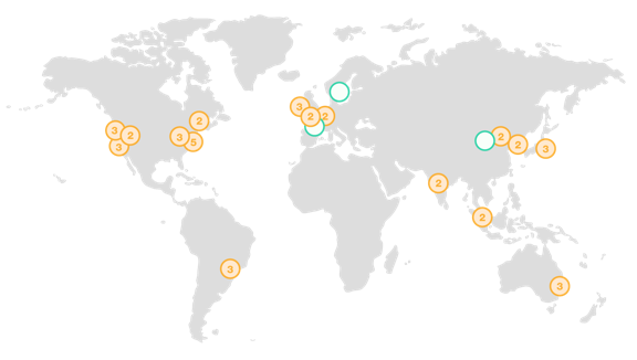 AWS Global Infrastructure: 16 + 3 regions